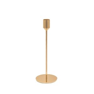 GOLD METAL CANDLE HOLDER D8X22CM