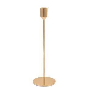 GOLD METAL CANDLE HOLDER D8X26CM