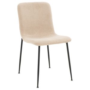 Gratify chair fabric bouclé ecru-leg black