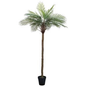 Изкуствено растение палма в пластмасова саксия - височина 259см