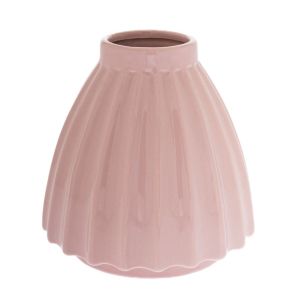 Керамична ваза цвят сьомга  16 см