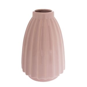 Керамична ваза цвят сьомга 25 см