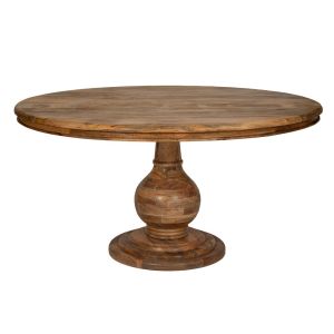 WOODEN BROWN ROUND TABLE 152x152x76CM