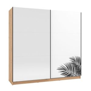 Гардероб с огледало FRIULI ARTISAN-WHITE COLOR 217x62.5x210cm