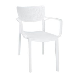 Градински стол Bellini бял цвят 54.5x53x84cm