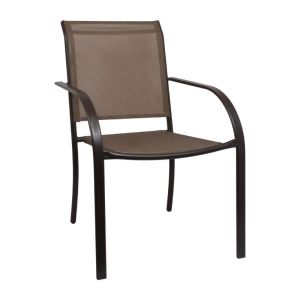 Метален стол кафява стомана 65x55.5x86.5cm