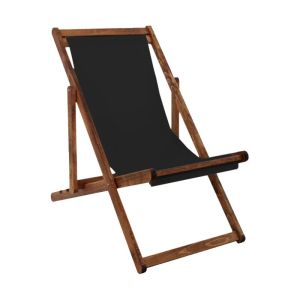 Платно за плажен стол черен цвят