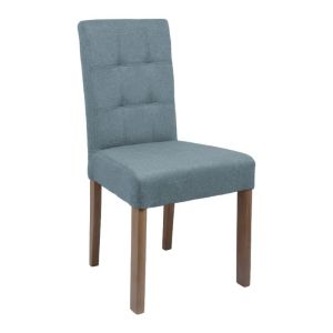 Трапезен стол t12 safir сив плат и крака дъб 45x45x90cm