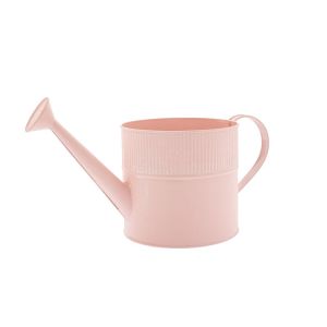 ANTIQUE PINK METAL WATERING CAN 36X15X17CM