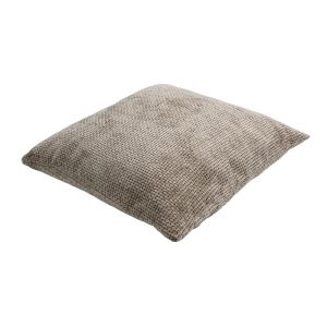 Decorative pillow Chenel in coffee color, size 45x45x10cm