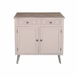 FURNITURE WITH 2 CABINETS AND 2 DRAWERS BEIGE 80.5*30*110.5