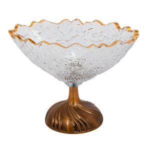 Glass plate FL303 in clear-bronze color, size cm