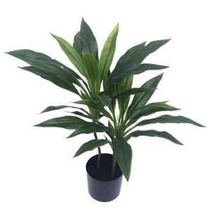 GREEN REAL TOUCH POTTED DRAGON PLANT - H60cm