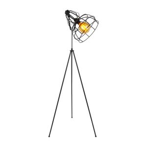 METALLIC FLOOR LAMP Cell BLACK COLOR 55x55x150cm E27