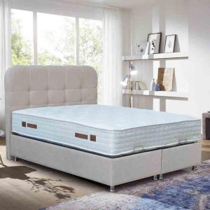 New Alexia BEIGE BED WITH STORAGE SPACE 212*162*120 (32) (160*200)