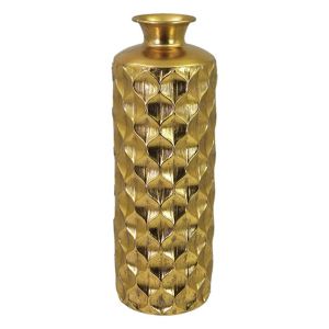 Златиста метална ваза-бутилка φ17x49 см