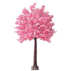 Изкуствено дърво с розови цветя височина 280см