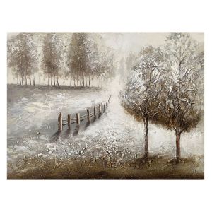 Картина платно дървета с ограда 80x60 см