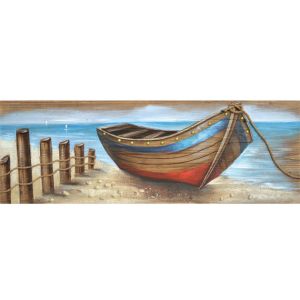 Картина платно лодка (3D) - 50x150x4 см