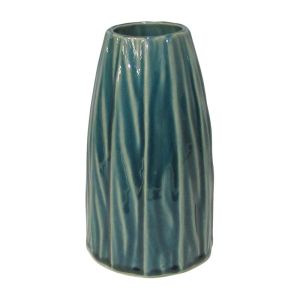 Керамична ваза зелен цвят 12x12x20.3см