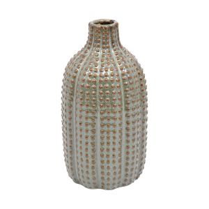 Керамична ваза зелен цвят 13x13x25см