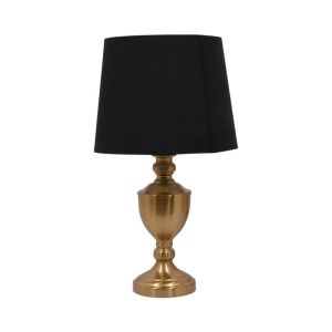 Нощна лампа 22102 метал в златен цвят с черна шапка 47.5см E27