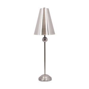 Нощна лампа 22183 метал в сребърен цвят със сребърна шапка 65.5см E27