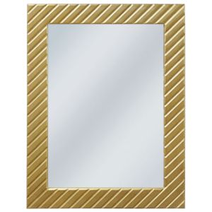Огледало с дървена рамка - златно с лента, 60x80 см