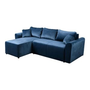 Разтегателен ъглов диван DARIJA в син цвят 236x151x80cm