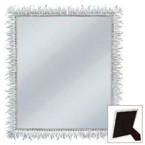 Сребърно настолно огледало на стойка 29x34 см