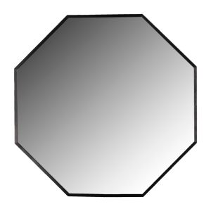 Стенно огледало HM9583.01 OCTAGON BLACK с алуминиева рамка 55,5x2,5x55,5Hcm.