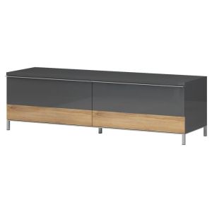 ТВ мебел 'Antarctic' цвят тъмно сив лак 152x45x46см