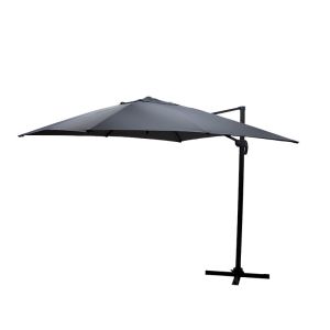 Градински висящ чадър Raffaella алуминий 3х3м антрацит