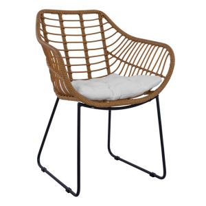 Градински метален стол тъмно сив HM5300 63x60x83,5 cm