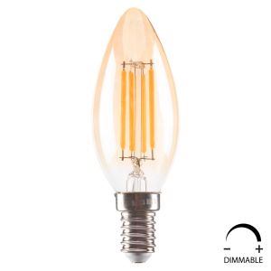 Крушка LED ФИЛАМЕНТ 4W E14 3000K ЗЛАТНА DIMMABLE HM4048.02