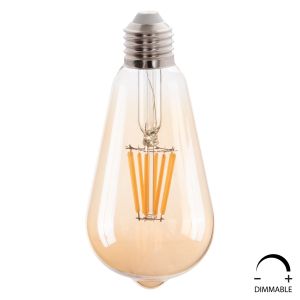 Крушка LED ФИЛАМЕНТ 8W E27 3000K ЗЛАТНА DIMMABLE HM4188.02