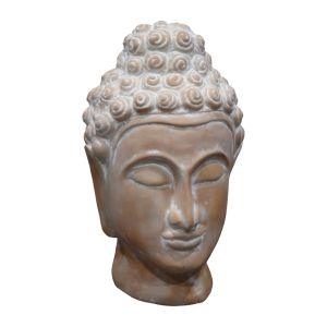 Настолна декорация buddha Rolia Inart сива теракота 16x16x28cm