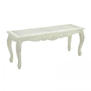 WOODEN STOOL 'ADELL' IN WHITE COLOR 
