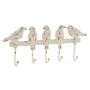 METAL HANGER IN ANTIQUE WHITE COLOR 30X4X13