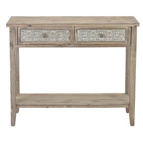 METAL CONSOLE IN BEIGE-GREY COLOR 100X36X82