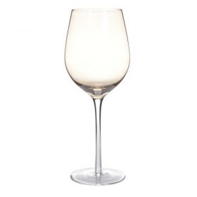 S/6 WHITE WINE GLASS IN AMBER COLOR