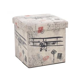 PU FOLDING STOOL/BOX AIRPLANE 36X36X36