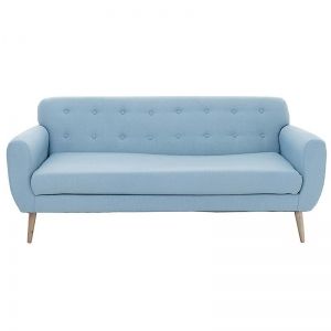FABRIC 3 SEATER SOFA IN LT BLUE COLOR 190X76X85