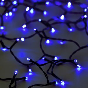 ЛАМПИЧКИ 100БР LED СИНЬО-ЗЕЛЕНИ