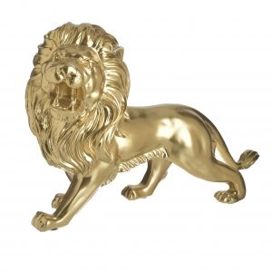 Златен лъв от полирезин
