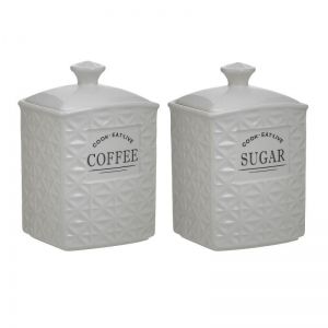 Порцеланови буркан 2 бр кафе/захар
