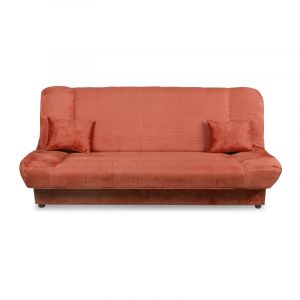 Разтегателен диван Alfa ontario с оранжева дамаска