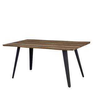 DINING TABLE MDF 1417 WITH HIGH GLOSS SURFACE AND PAPER WOOD COATING 180x90x76cm