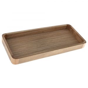 WOODEN RECTANGLE TRAY 39x16.5x3.5CM