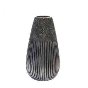 Керамична ваза 15.5χ29.5cm сребристо-сив